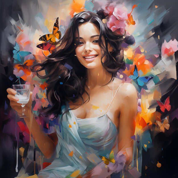 Beautiful and Colorfull Oil Painting Graphic