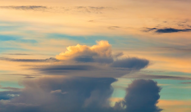 Beautiful colors of clouds and summer sky for the background