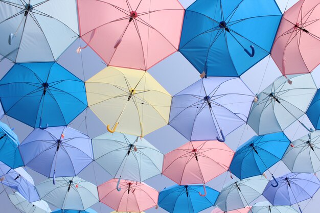 Beautiful colour umbrella background