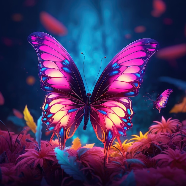 Photo a beautiful colourful butterfly