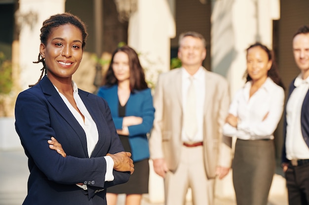 beautiful confident businesswoman