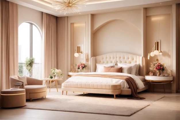 Beautiful contemporary luxury bedroom