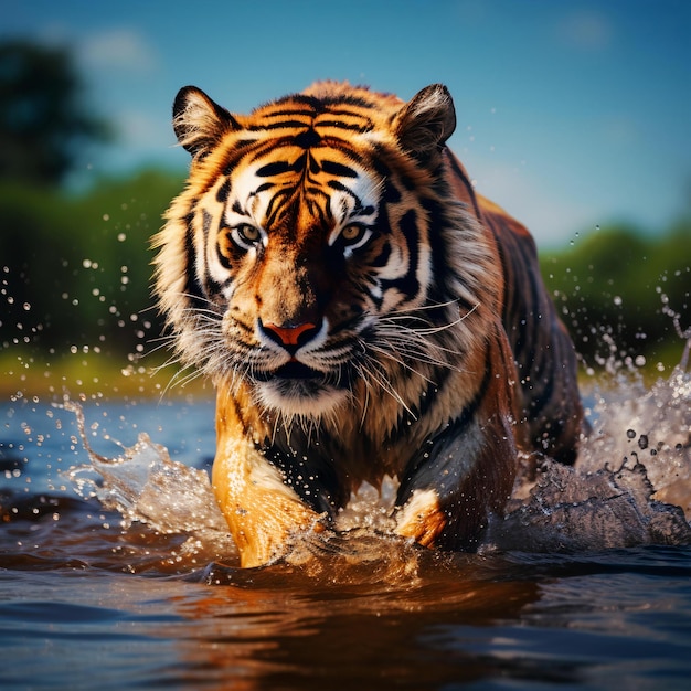 beautiful and cool tiger