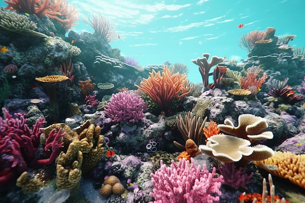 Beautiful Corral reef landscape