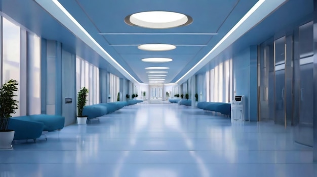 beautiful corridor in a modern hotel