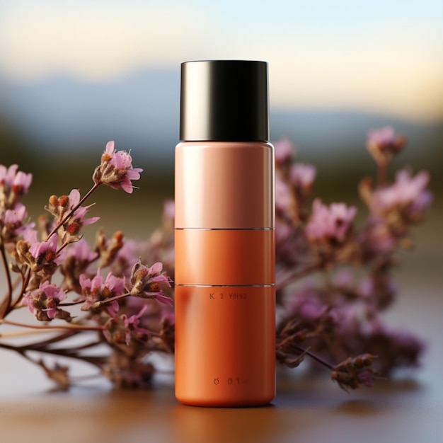 Beautiful Cosmetics Bottle