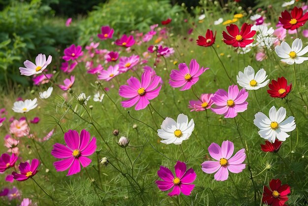 庭の美しい宇宙の花