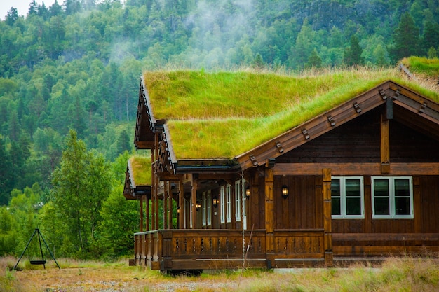Красивый загородный дом в Норвегии. Коттедж мечты на природе.