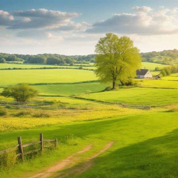 Beautiful country side landscape