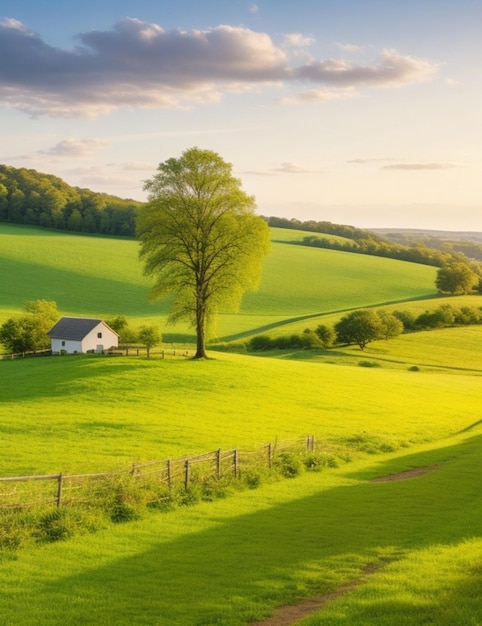 Beautiful country side landscape