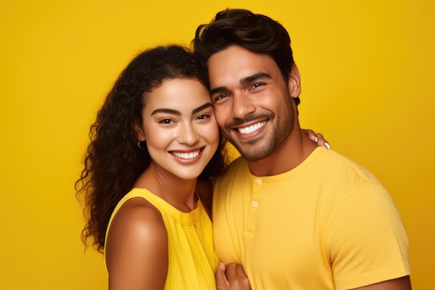 Beautiful couple feeling happy on summer vacation