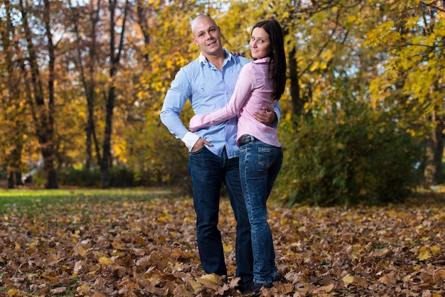 Beautiful Couple In The Park