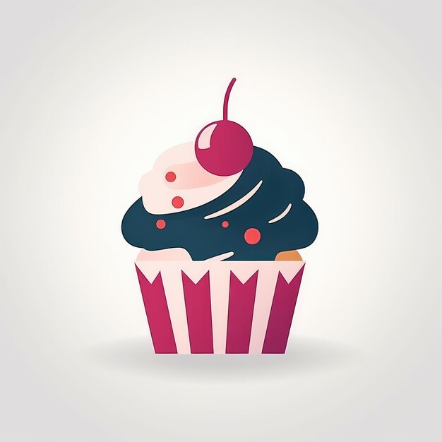 Beautiful cupcake illustration design