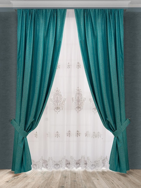 A beautiful curtain with a catch