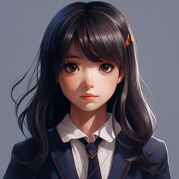 Beautiful and cute anime Girl Innocent Anime Teenage