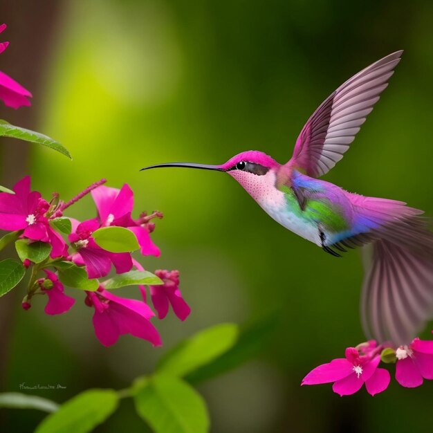 beautiful and cute bird sitting on the tree at forest