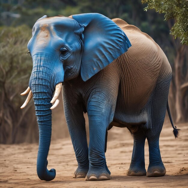 Photo beautiful cute speeder elephant