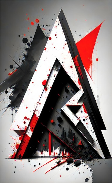 Красивый темно-красный абстрактный фон в форме треугольника