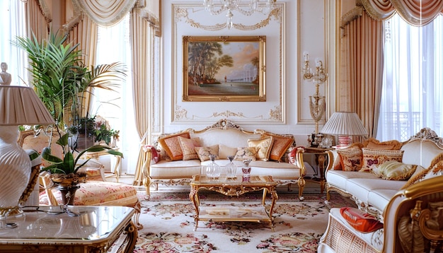 beautiful decorated drawing room