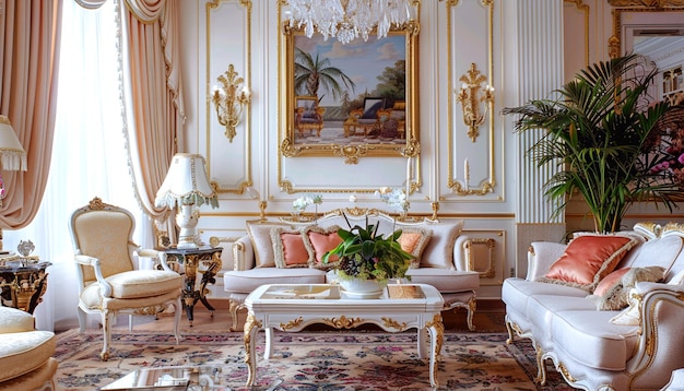 beautiful decorated drawing room
