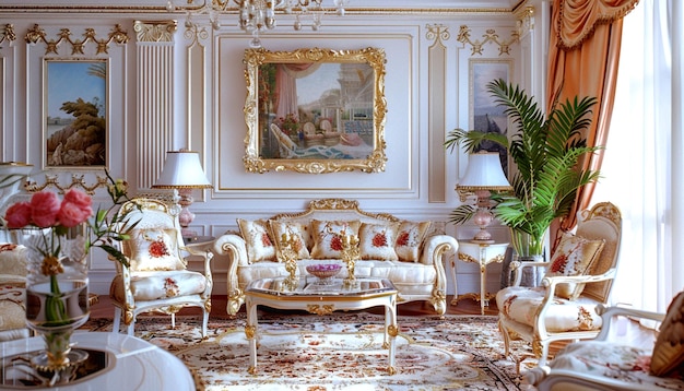 beautiful decorated drawing room