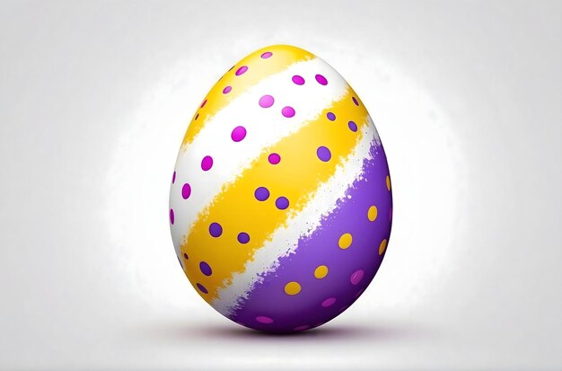 Photo beautiful decorated easter egg isolated on transparent background