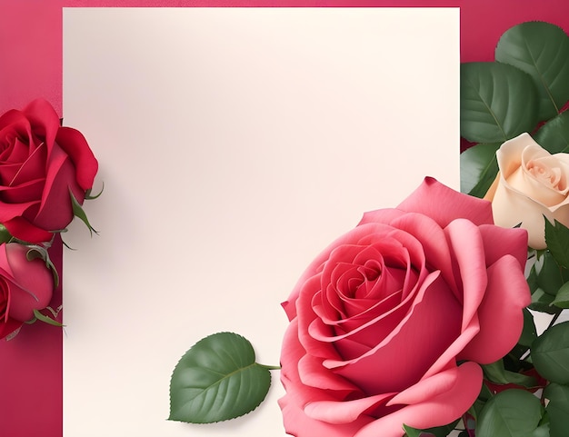 Фото Красивый декоративный фон с розой