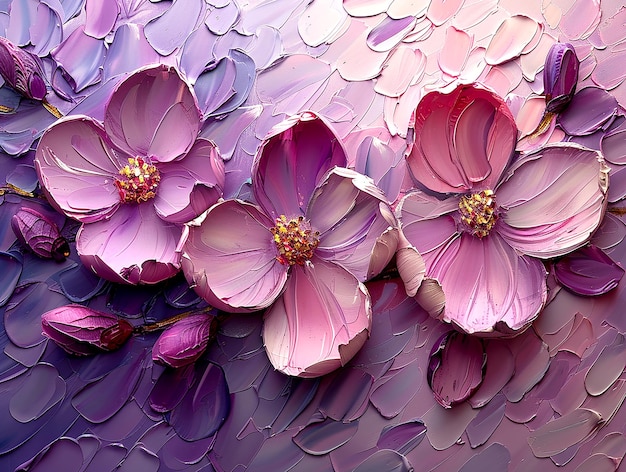 Beautiful delicate flower in lilac tones