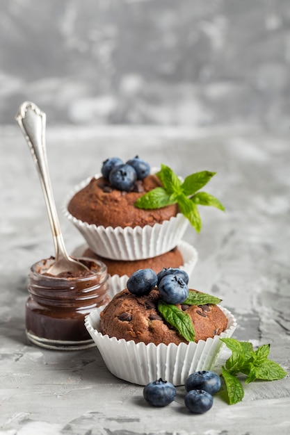 Beautiful and delicious dessert muffins