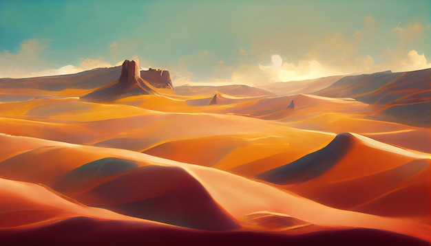 красивая художественная работа в пустыне
