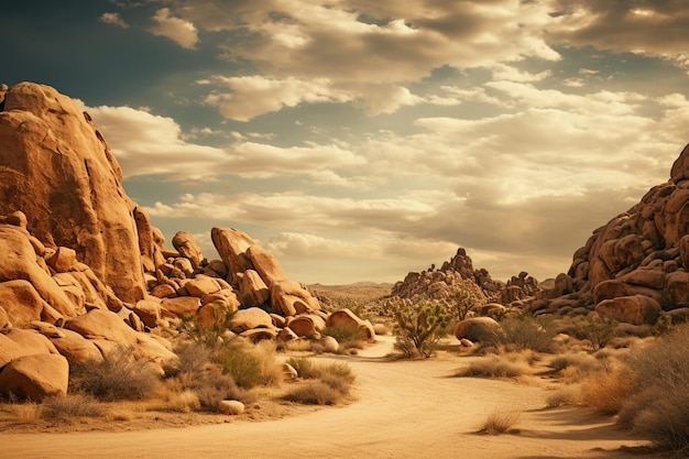 Foto un bellissimo paesaggio desertico