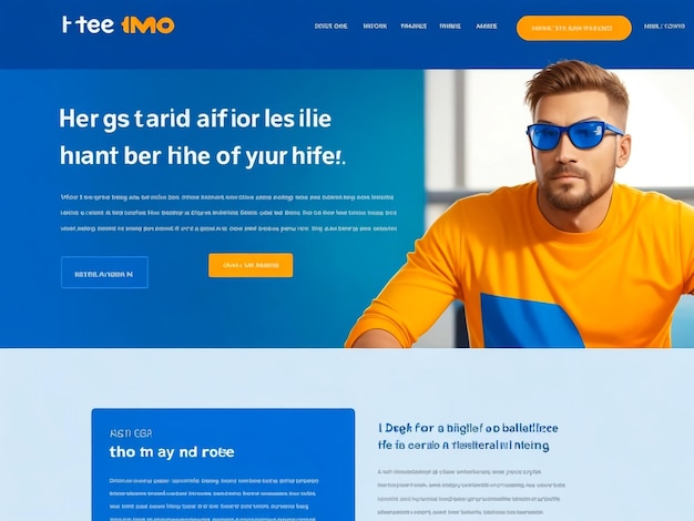 A beautiful design a hero section for my affiliate marketing