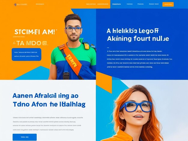 Photo a beautiful design a hero section for my affiliate marketing