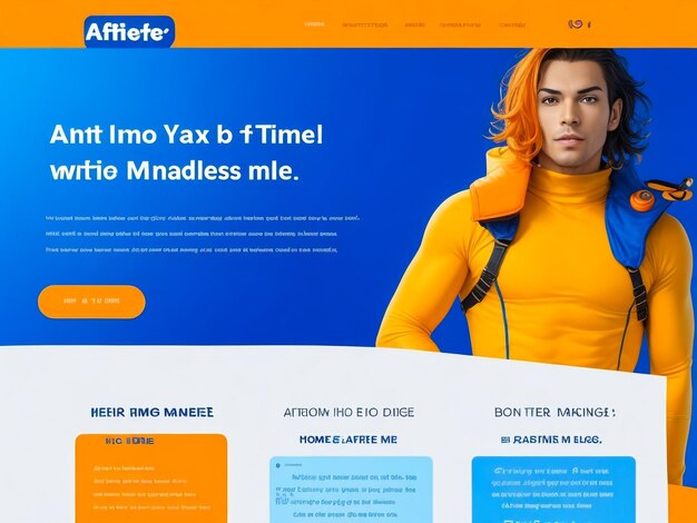 A beautiful design a hero section for my affiliate marketing