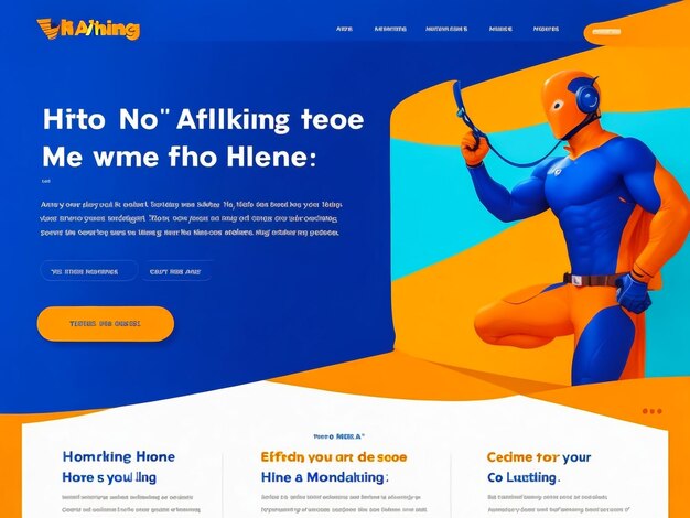 A beautiful design a hero section for my affiliate marketing