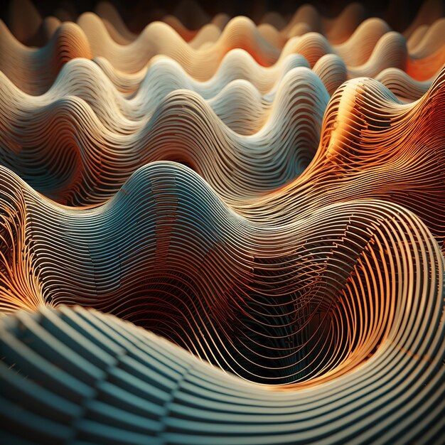 Photo beautiful designs of waves