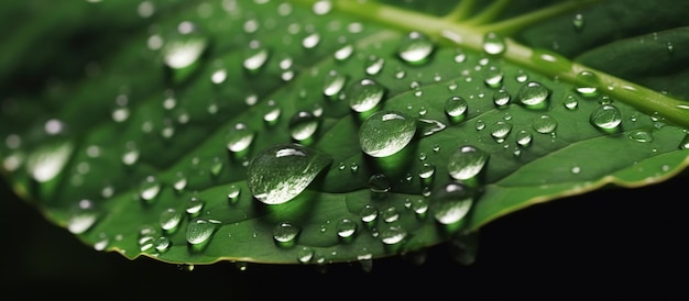 Beautiful details of nature leaf