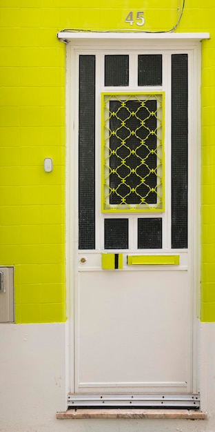 Beautiful details of typical doors from portuguese houses