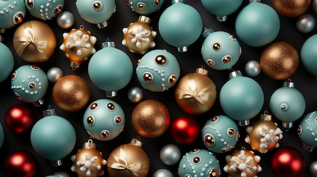 美しい別のクリスマス ツリーのおもちゃ新年の装飾お祝いコンセプト休暇
