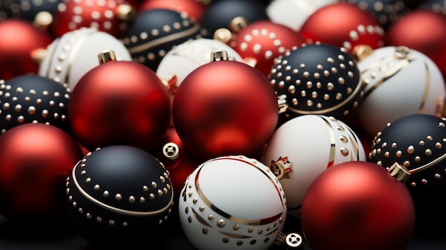 美しい別のクリスマス ツリーのおもちゃ新年の装飾お祝いコンセプト休暇