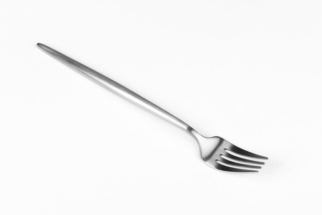 Beautiful dining fork isolated on a white background