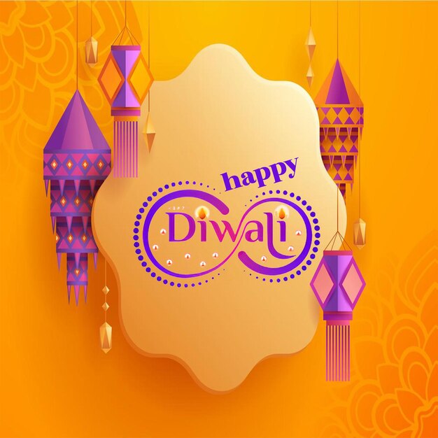 beautiful Diwali caligraphy