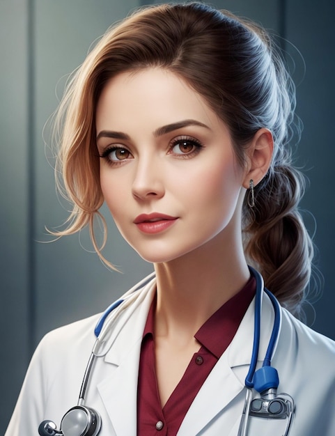 beautiful doctor businesswoman Fashion woman gorgeous lady