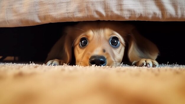 Beautiful dog face portrait