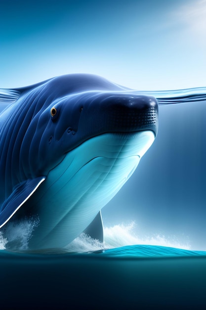 Фото Прекрасный дельфин создал ай