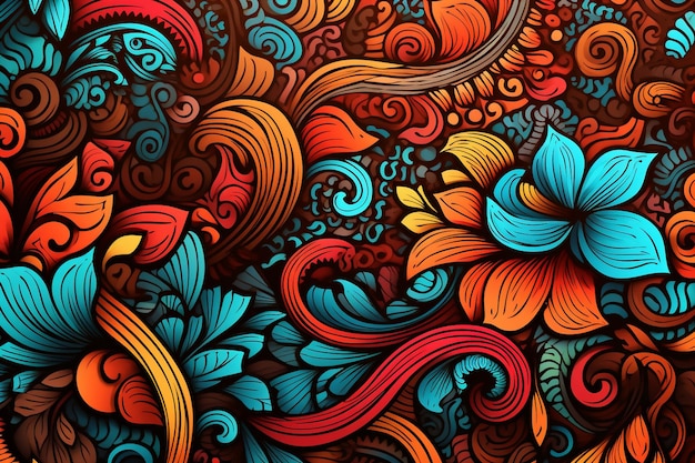 Beautiful Doodle background