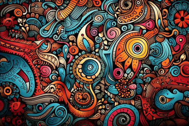 Beautiful Doodle background