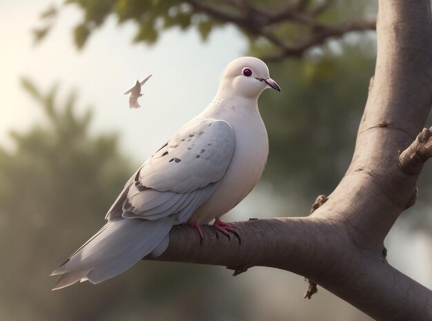 Photo a beautiful dove generative ai