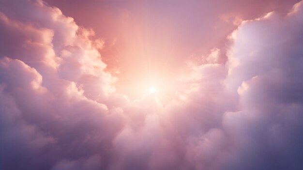 Beautiful dramatic light sky cloud and cloud sea at the evening time in aerial view