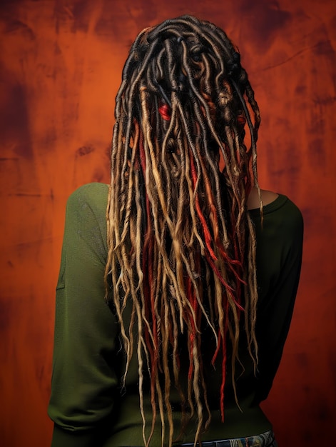 Photo beautiful dreadlocks hair style